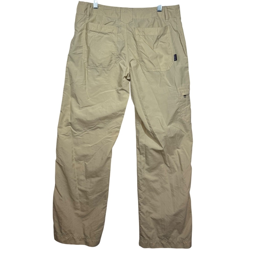 Patagonia Women's Sz 4 Khaki Tan Polyamide Hiking Cargo Pants Straight Leg 11477 - Picture 8 of 10